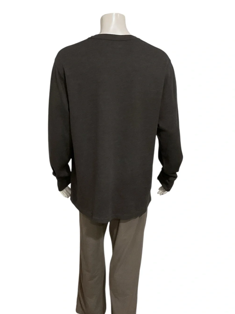 Polo by Ralph Lauren Dark Charcoal Long-Sleeve Crewneck Shirt